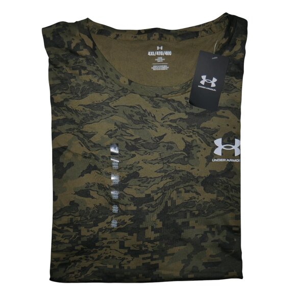 Under Armour Heatgear Freedom Crewneck T-Shirt Men's Size 4XL Tiger Camouflage - Picture 1 of 6